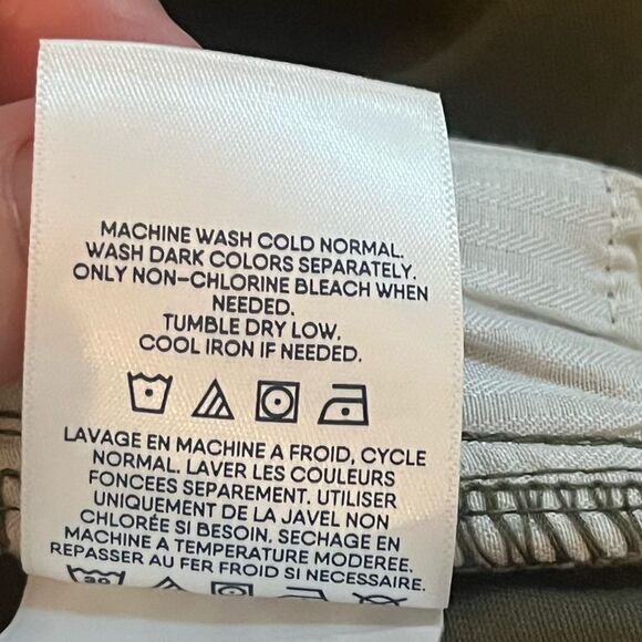 Lands’ End Mid Rise Chino Crop Pant Green Size 6 - Picture 7 of 7